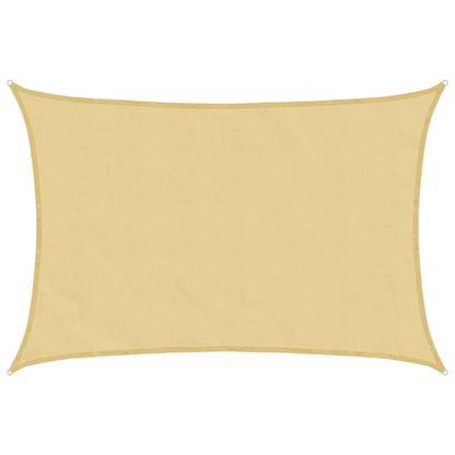 Sonnensegel 3,5X2,5 M 100% Polyester Oxford Sandfarbe