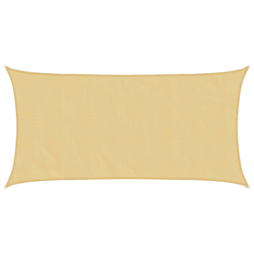 Sonnensegel 4,5X2,5 M 100% Polyester Oxford Sandfarbe