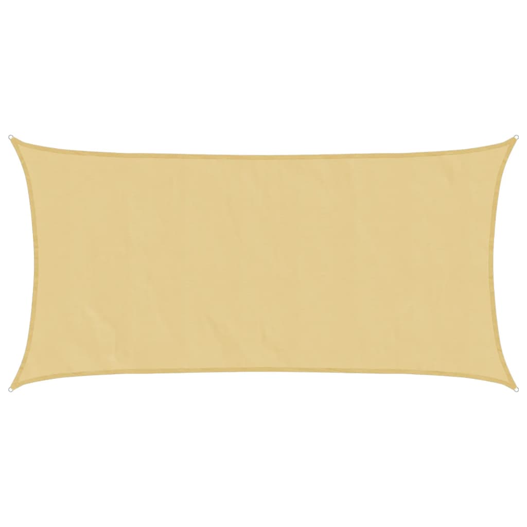 Sonnensegel 5X2,5 M 100% Polyester Oxford Sandfarbe