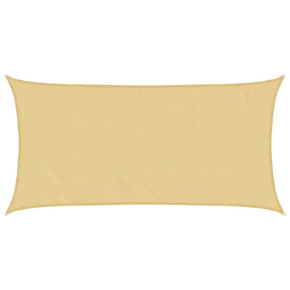 Sonnensegel 5X2,5 M 100% Polyester Oxford Sandfarbe