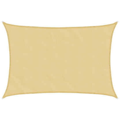 Sonnensegel 4,5X3 M 100% Polyester Oxford Sandfarbe