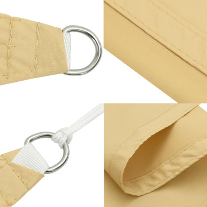 Sonnensegel 4,5X3 M 100% Polyester Oxford Sandfarbe