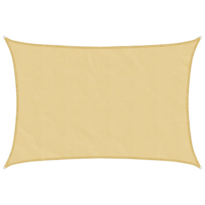 Sonnensegel 4,5X3,5 M 100% Polyester Oxford Sandfarbe