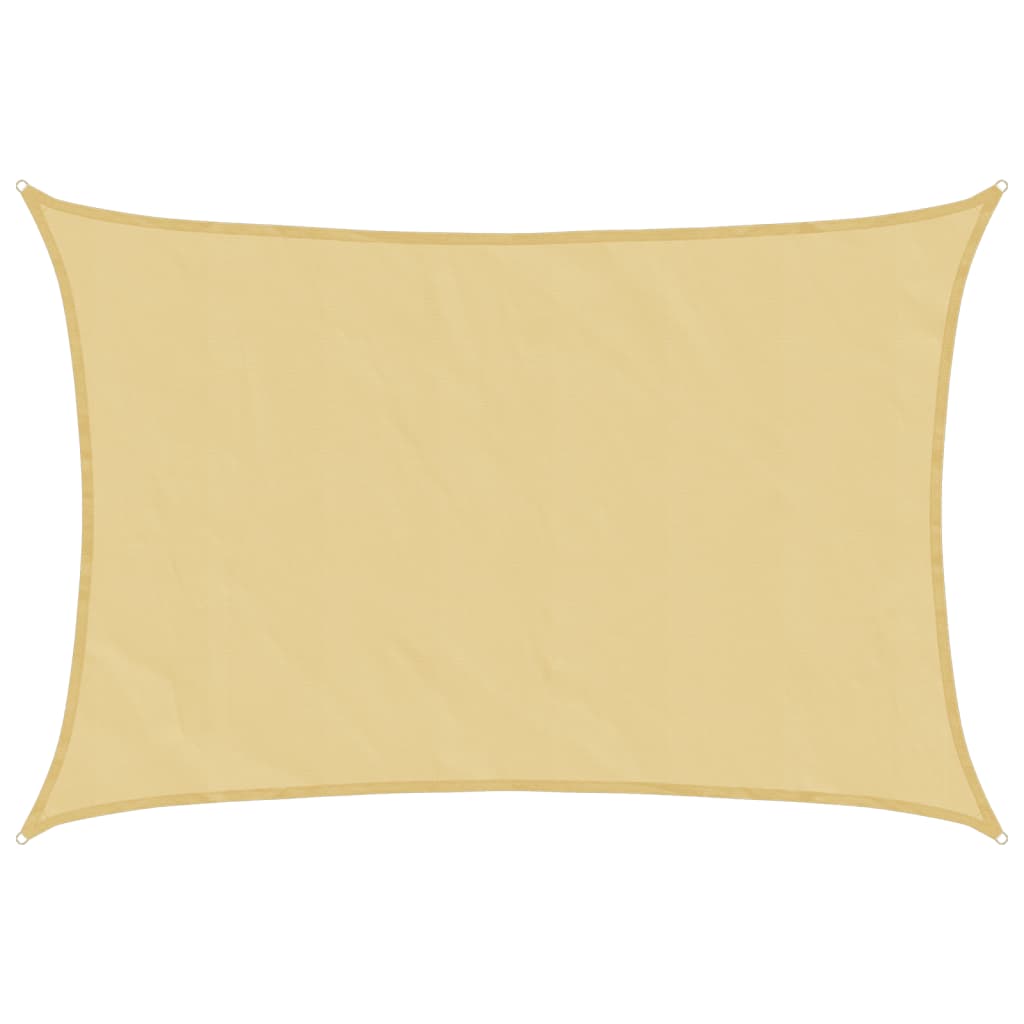 Sonnensegel 5X3,5 M 100% Polyester Oxford Sandfarbe