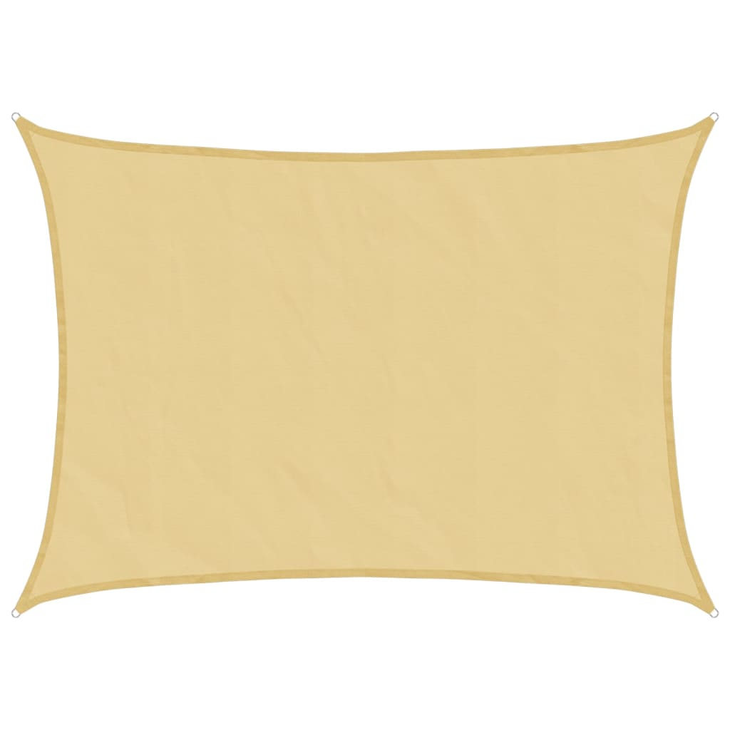 Sonnensegel 7X5 M 100% Polyester Oxford Sandfarbe