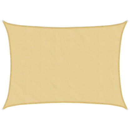 Sonnensegel 7X5 M 100% Polyester Oxford Sandfarbe