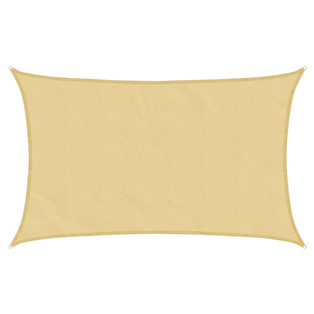 Sonnensegel 8X5 M 100% Polyester Oxford Sandfarbe