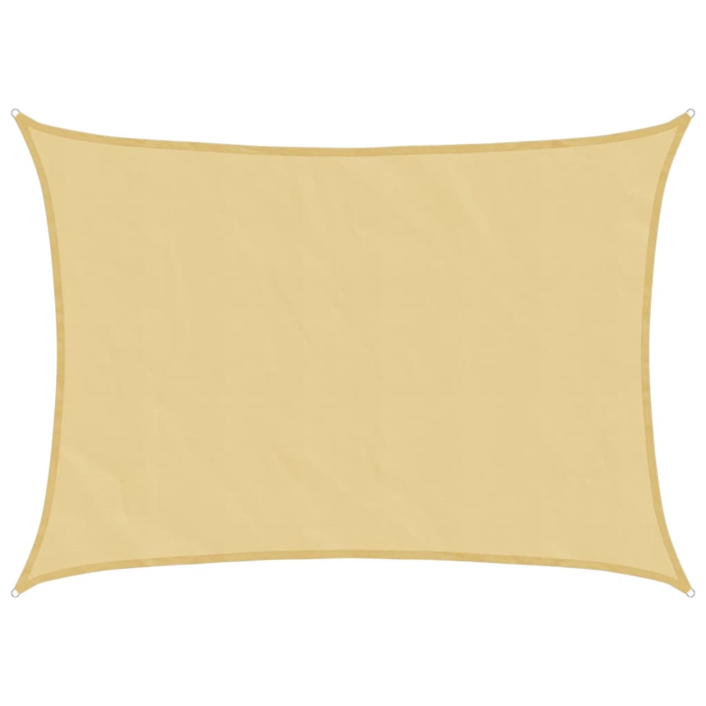 Sonnensegel 8X6 M 100% Polyester Oxford Sandfarbe