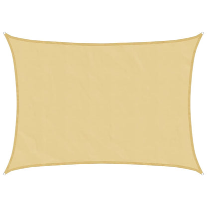 Sonnensegel 8X6 M 100% Polyester Oxford Sandfarbe