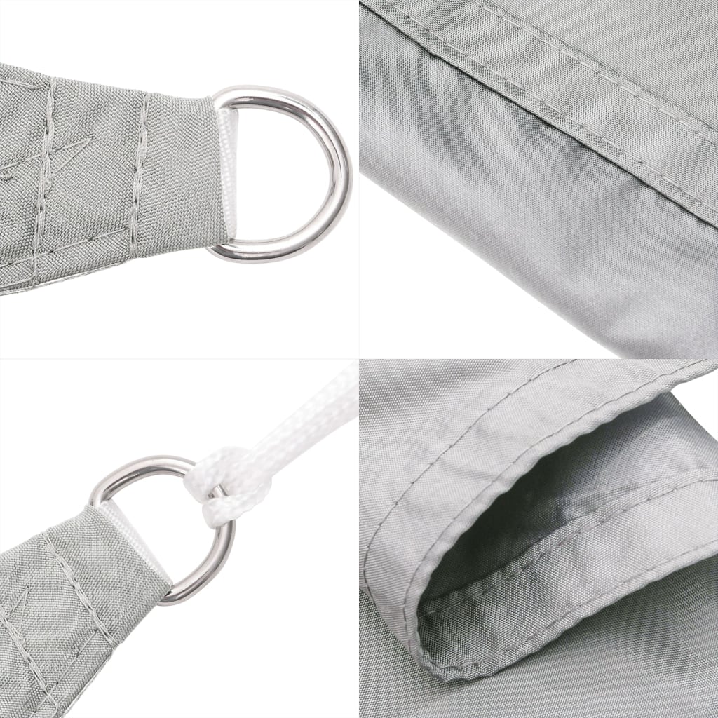 Sonnensegel 2,5X2,5X3,5 M 100% Polyester Oxford Hellgrau