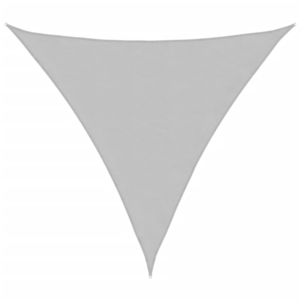 Sonnensegel 3X3X3 M 100% Polyester Oxford Hellgrau