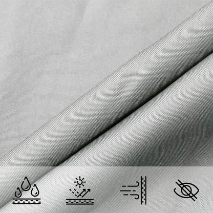 Sonnensegel 3X3X4,24 M 100% Polyester Oxford Hellgrau