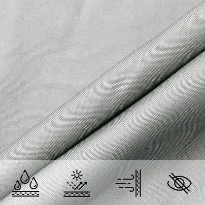 Sonnensegel 4X4X5,8 M 100% Polyester Oxford Hellgrau
