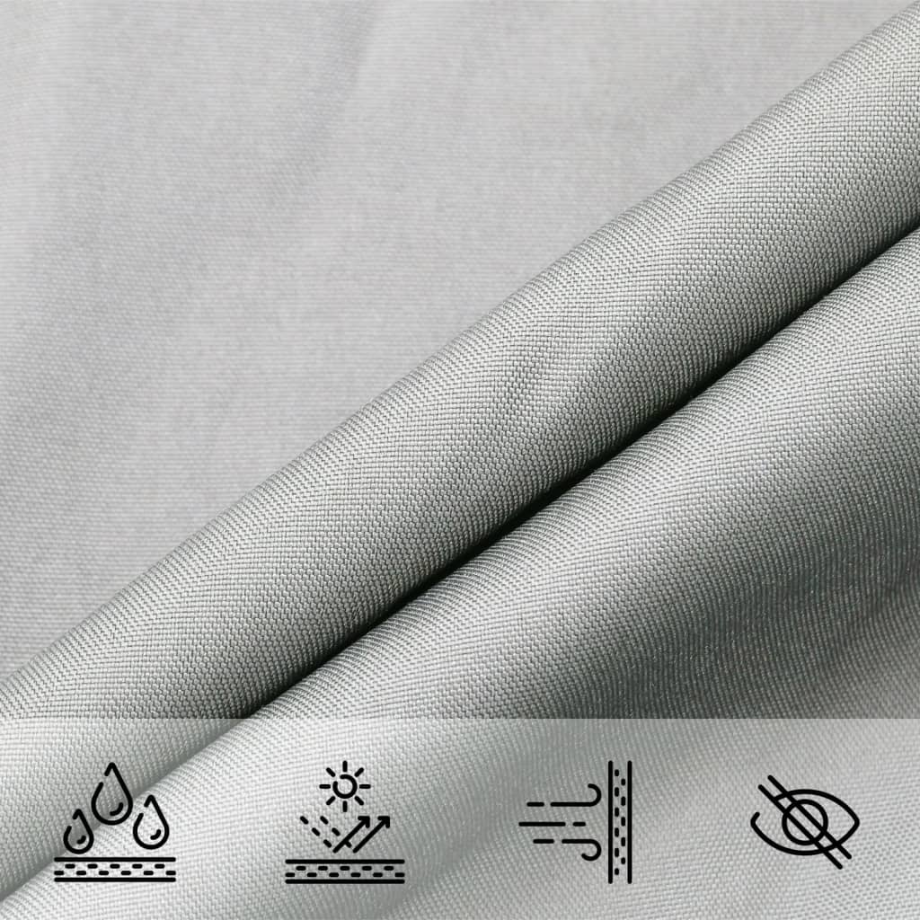 Sonnensegel 4X5X5 M 100% Polyester Oxford Hellgrau