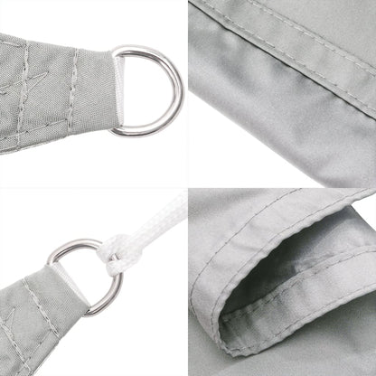 Sonnensegel 5X5X5 M 100% Polyester Oxford Hellgrau