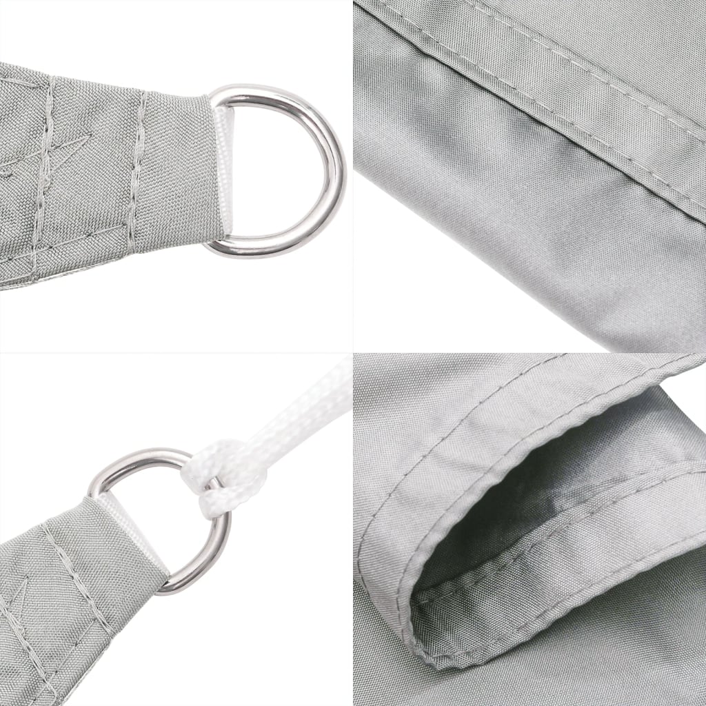 Sonnensegel 5X6X6 M 100% Polyester Oxford Hellgrau