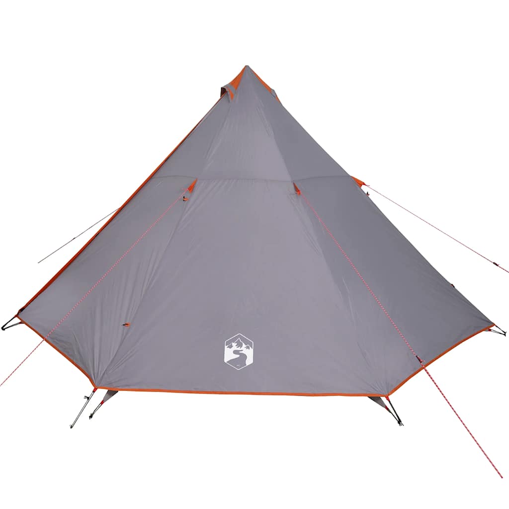 Tipi-Familienzelt 8 Personen Und Orange Wasserdicht