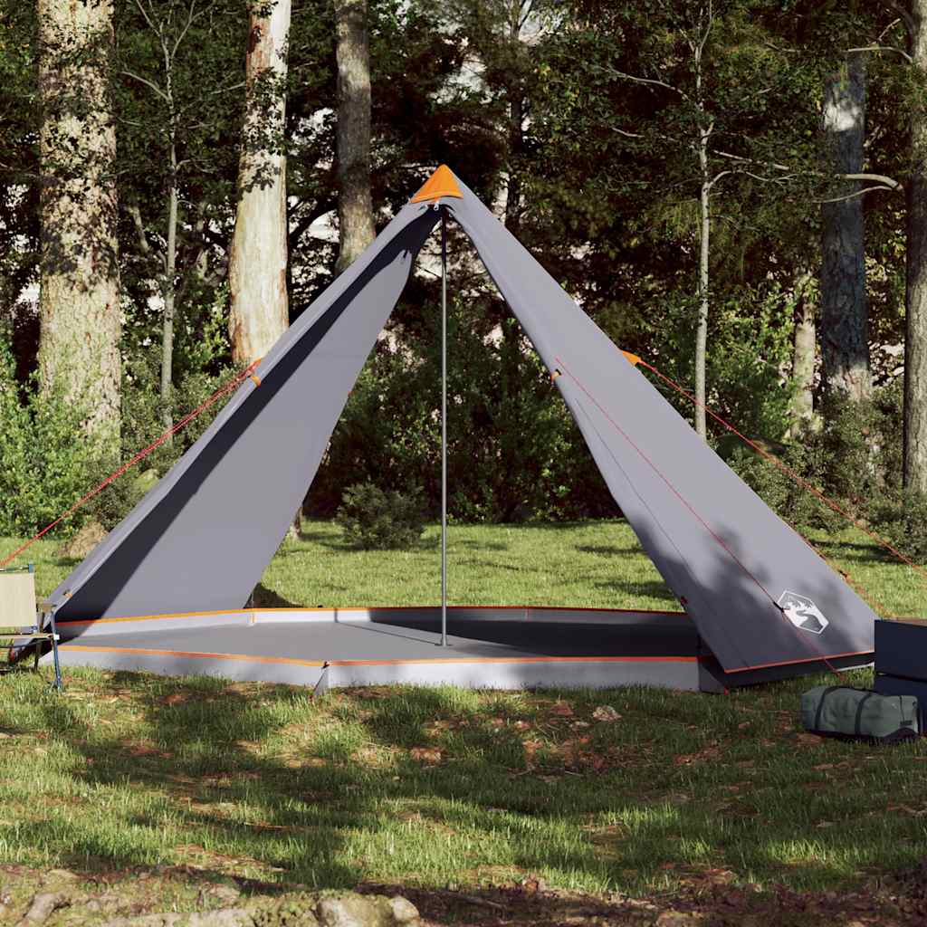 Tipi-Familienzelt 8 Personen Und Orange Wasserdicht
