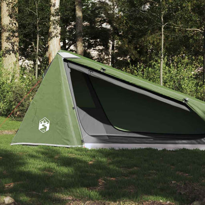 Tunnel-Campingzelt 1 Person Weiß Verdunkelt Wasserdicht
