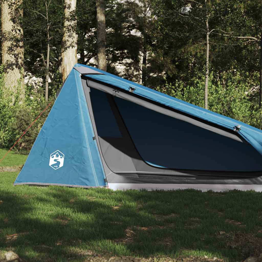 Tunnel-Campingzelt 1 Person Weiß Verdunkelt Wasserdicht