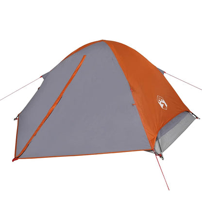 Kuppel-Campingzelt 2 Personen Und Orange Wasserdicht