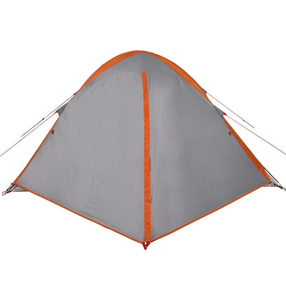 Kuppel-Campingzelt 2 Personen Und Orange Wasserdicht