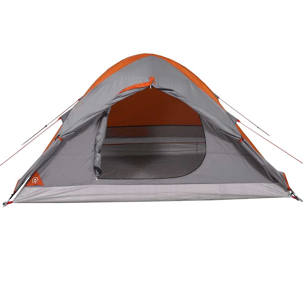 Kuppel-Campingzelt 2 Personen Und Orange Wasserdicht