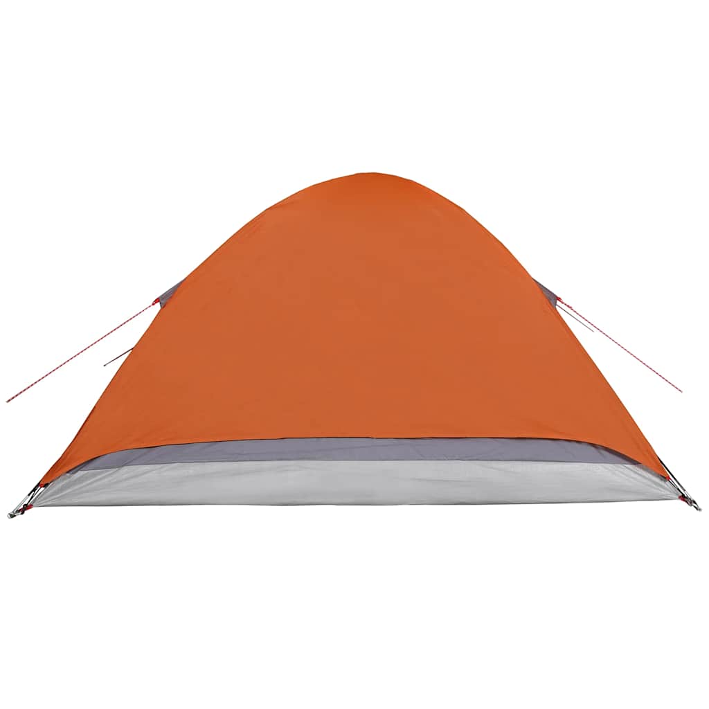 Kuppel-Campingzelt 2 Personen Und Orange Wasserdicht