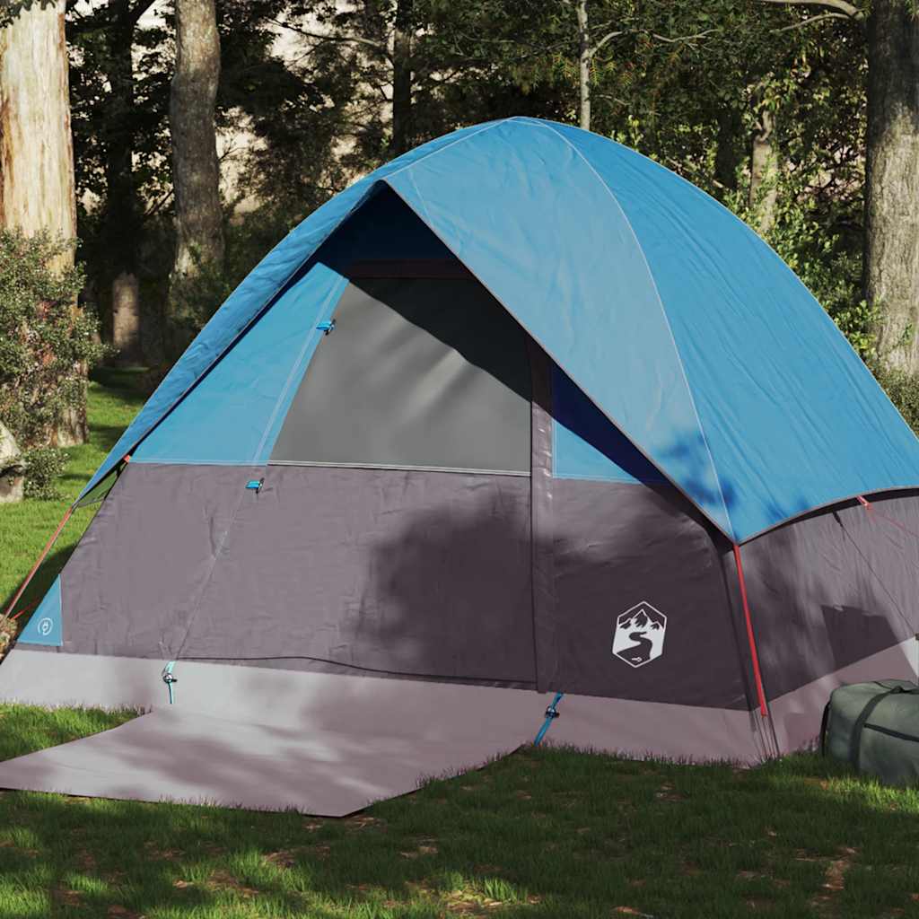 Kuppel-Campingzelt 4 Personen Weiß Dunkel Wasserdicht