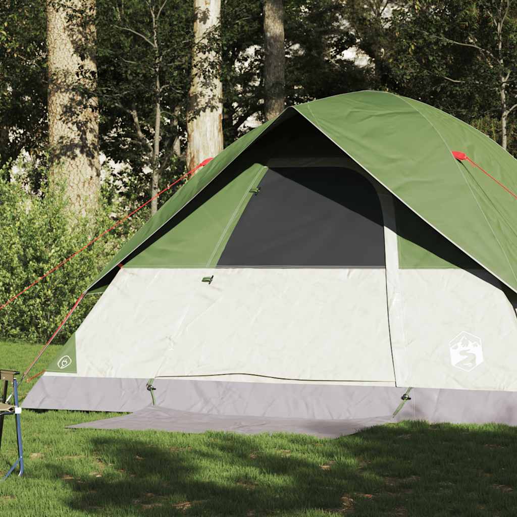 Kuppel-Campingzelt 4 Personen Weiß Dunkel Wasserdicht