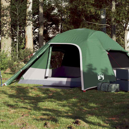 Kuppel-Campingzelt 4 Personen Weiß Dunkel Wasserdicht
