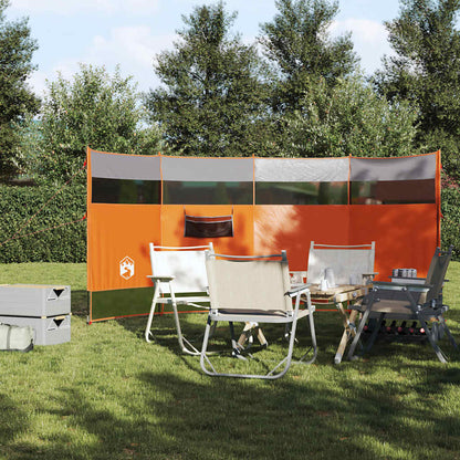Camping-Windschutz Orange 366X152X152 Cm Wasserdicht