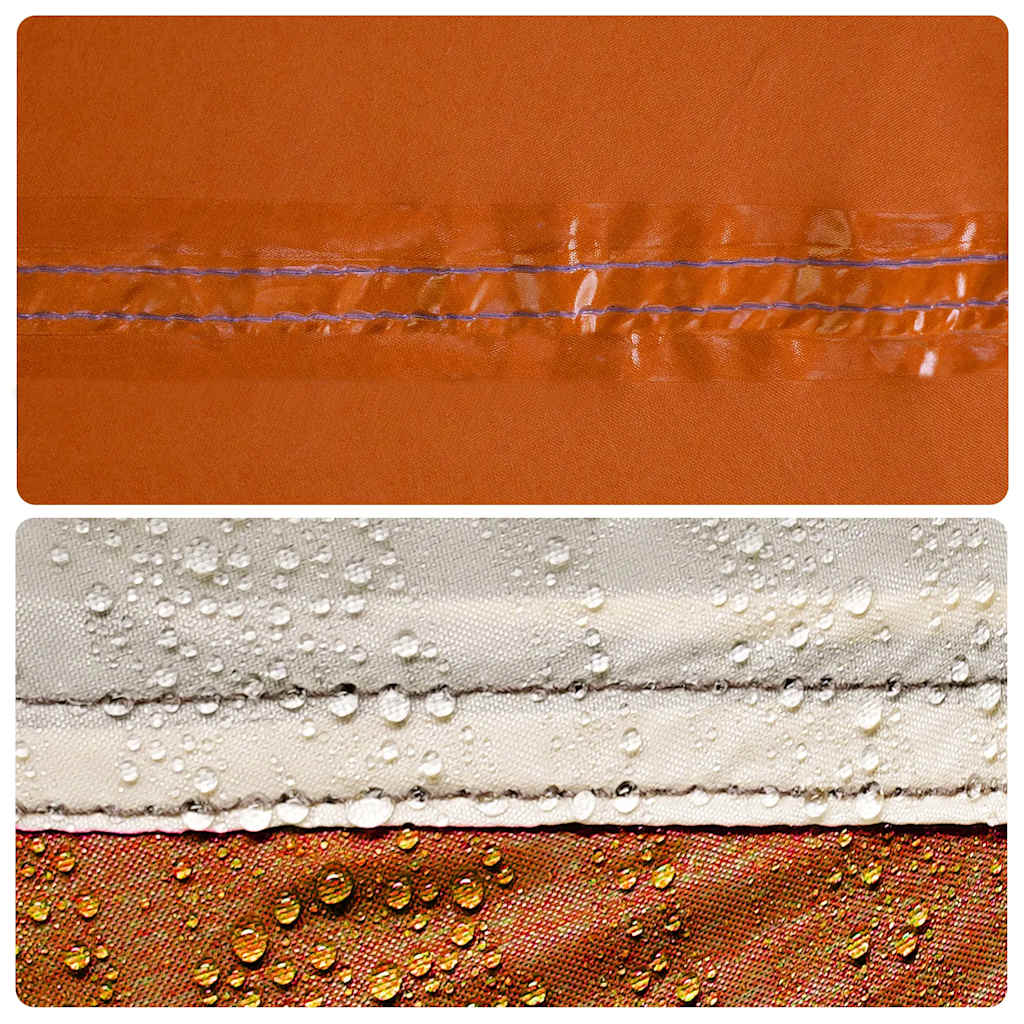 Camping-Windschutz Orange 366X152X152 Cm Wasserdicht