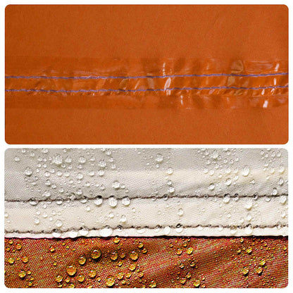 Camping-Windschutz Orange 366X152X152 Cm Wasserdicht