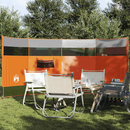 Camping-Windschutz Orange 366X152X152 Cm Wasserdicht
