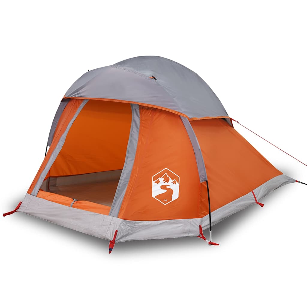 Kuppel-Campingzelt 1 Person Und Orange Wasserdicht