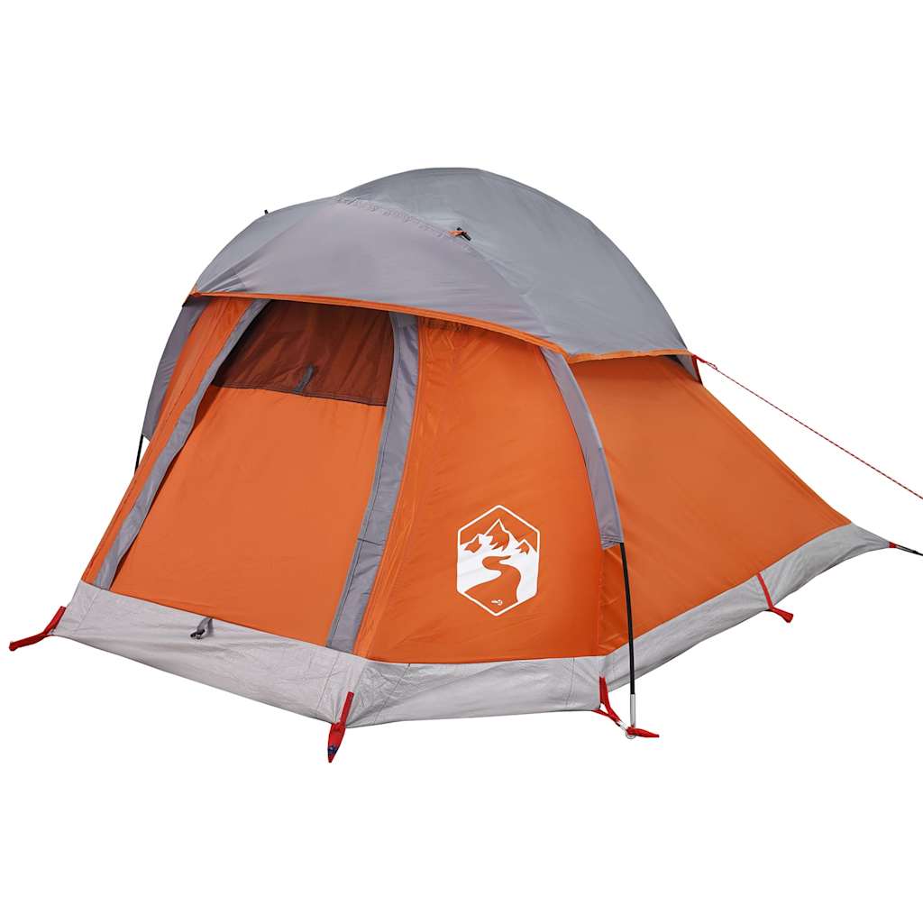 Kuppel-Campingzelt 1 Person Und Orange Wasserdicht