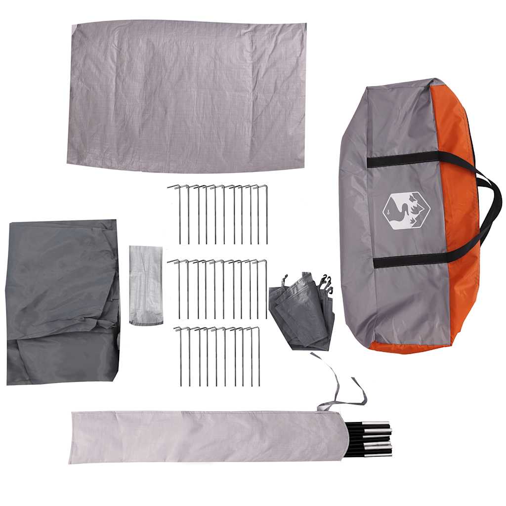 Kuppel-Campingzelt 1 Person Und Orange Wasserdicht