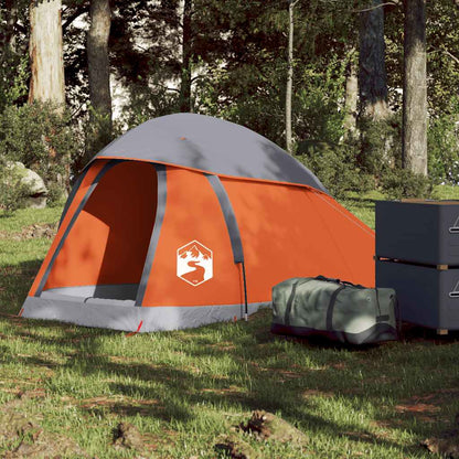 Kuppel-Campingzelt 1 Person Und Orange Wasserdicht