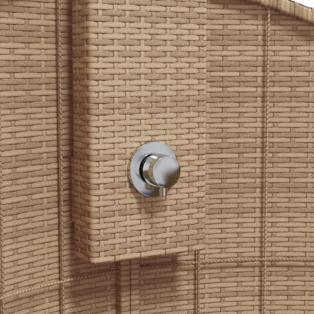 Gartendusche 100X100X241,5 Cm Poly Rattan Akazienholz