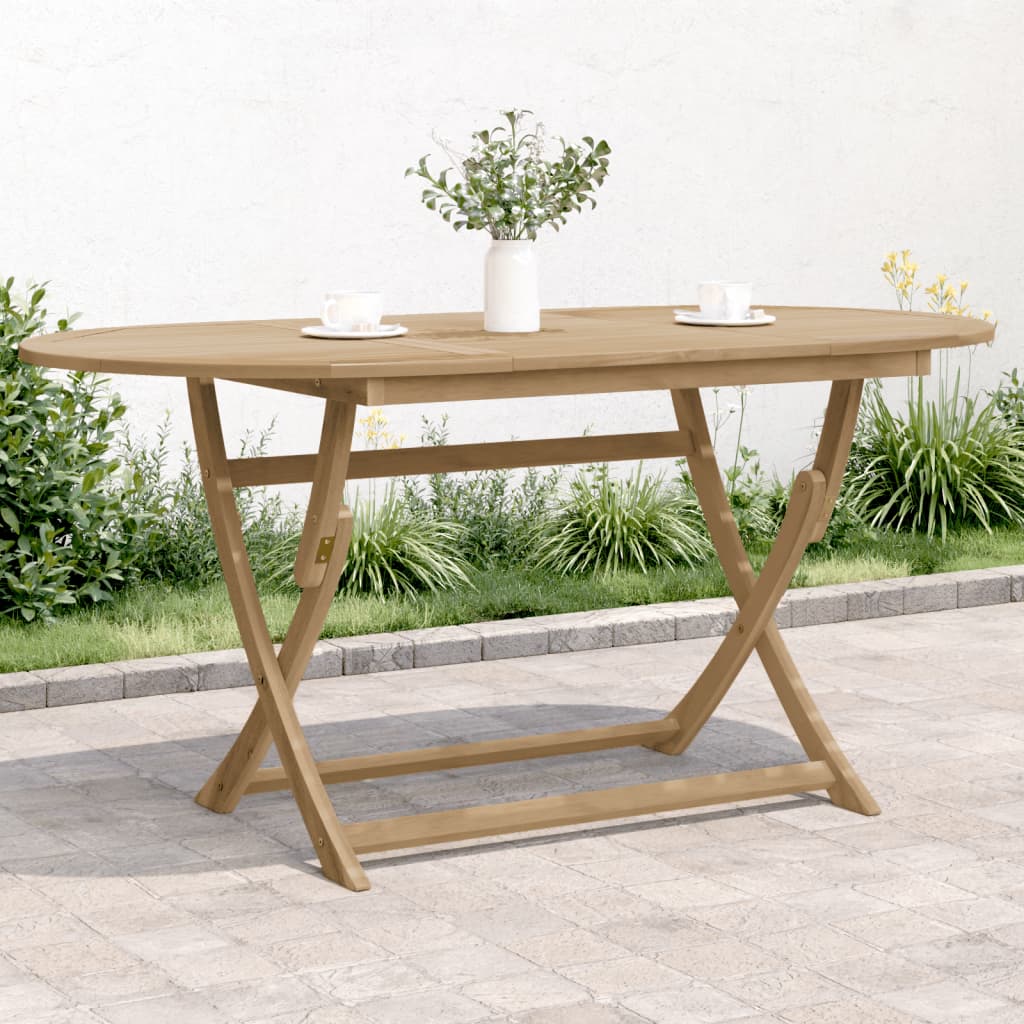 Klappbarer Gartentisch 120X70X75 Cm Massivholz Akazie
