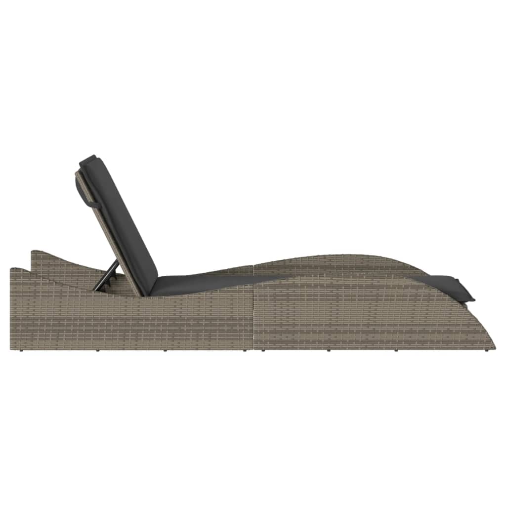 Sonnenliege Mit Auflage 60X205X73 Cm Poly Rattan