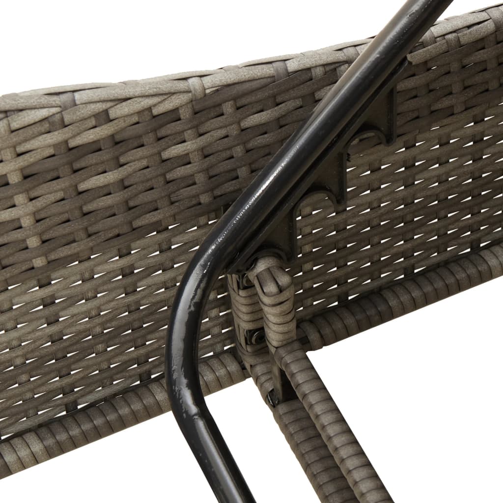 Sonnenliege Mit Auflage 60X205X73 Cm Poly Rattan