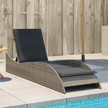 Sonnenliege Mit Auflage 60X205X73 Cm Poly Rattan