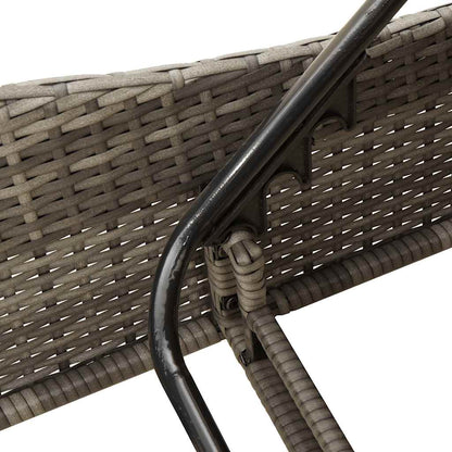 Sonnenliege Mit Auflage 60X205X73 Cm Poly Rattan