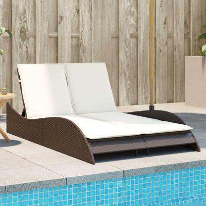 Sonnenliege Mit Auflage 60X205X73 Cm Poly Rattan