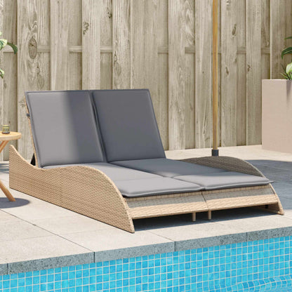 Sonnenliege Mit Auflage 60X205X73 Cm Poly Rattan