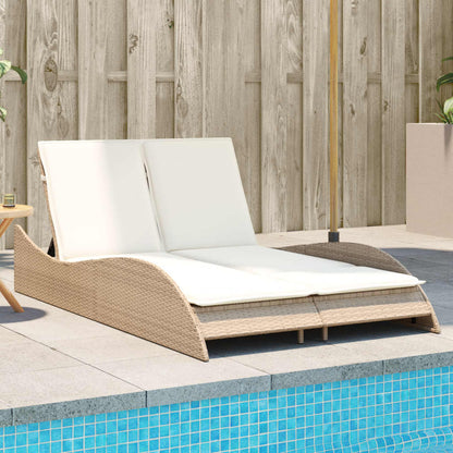 Sonnenliege Mit Auflage 60X205X73 Cm Poly Rattan