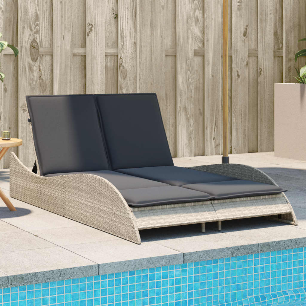 Sonnenliege Mit Auflage 60X205X73 Cm Poly Rattan