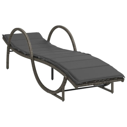 Sonnenliege Mit Auflage 60X199X42 Cm Poly Rattan